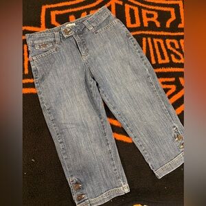 Vintage Lee Light Wash Denim Capris